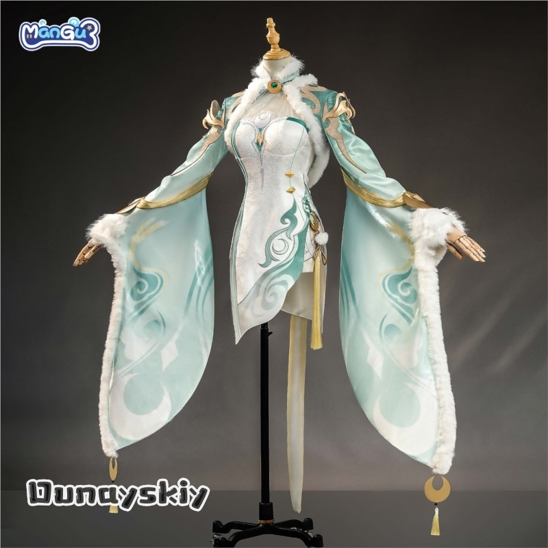 Robe Silk Women - Genshin Impact Zi Bai An Everlasting