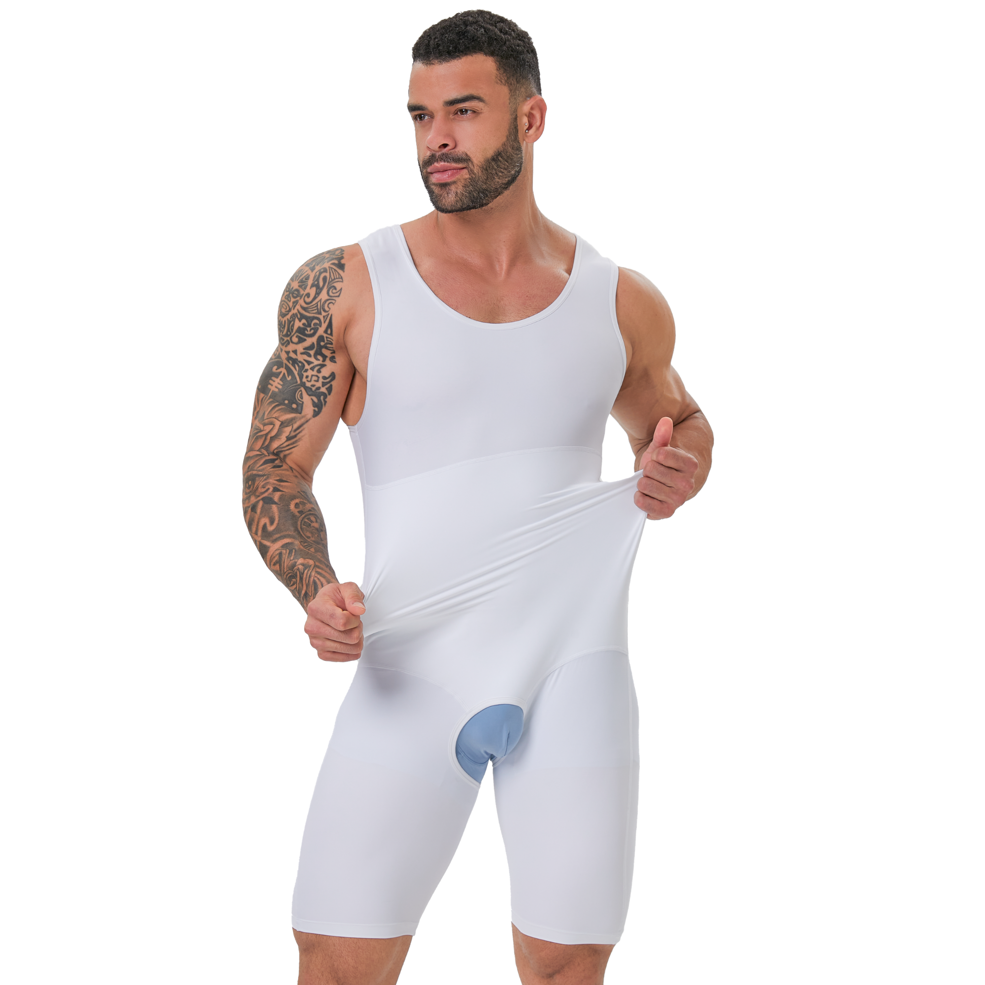 Men's Double Layer Tummy Contr – Shapewear Bodysuit Firm recenzja i cena