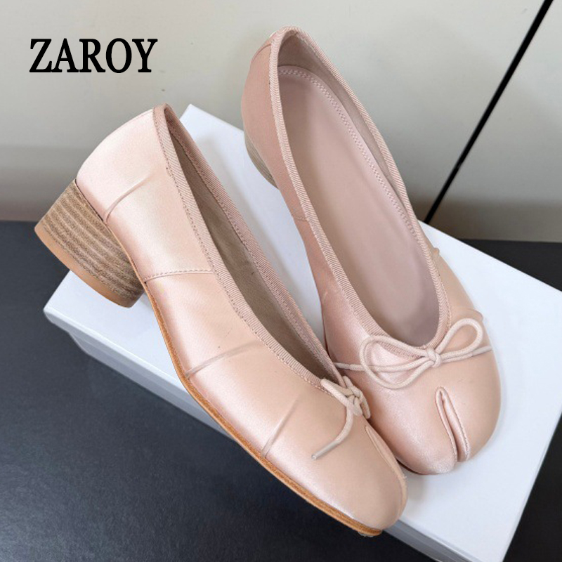 Split Toe Tabi Women's Pumps A – Slip Dress Satin recenzja i cena