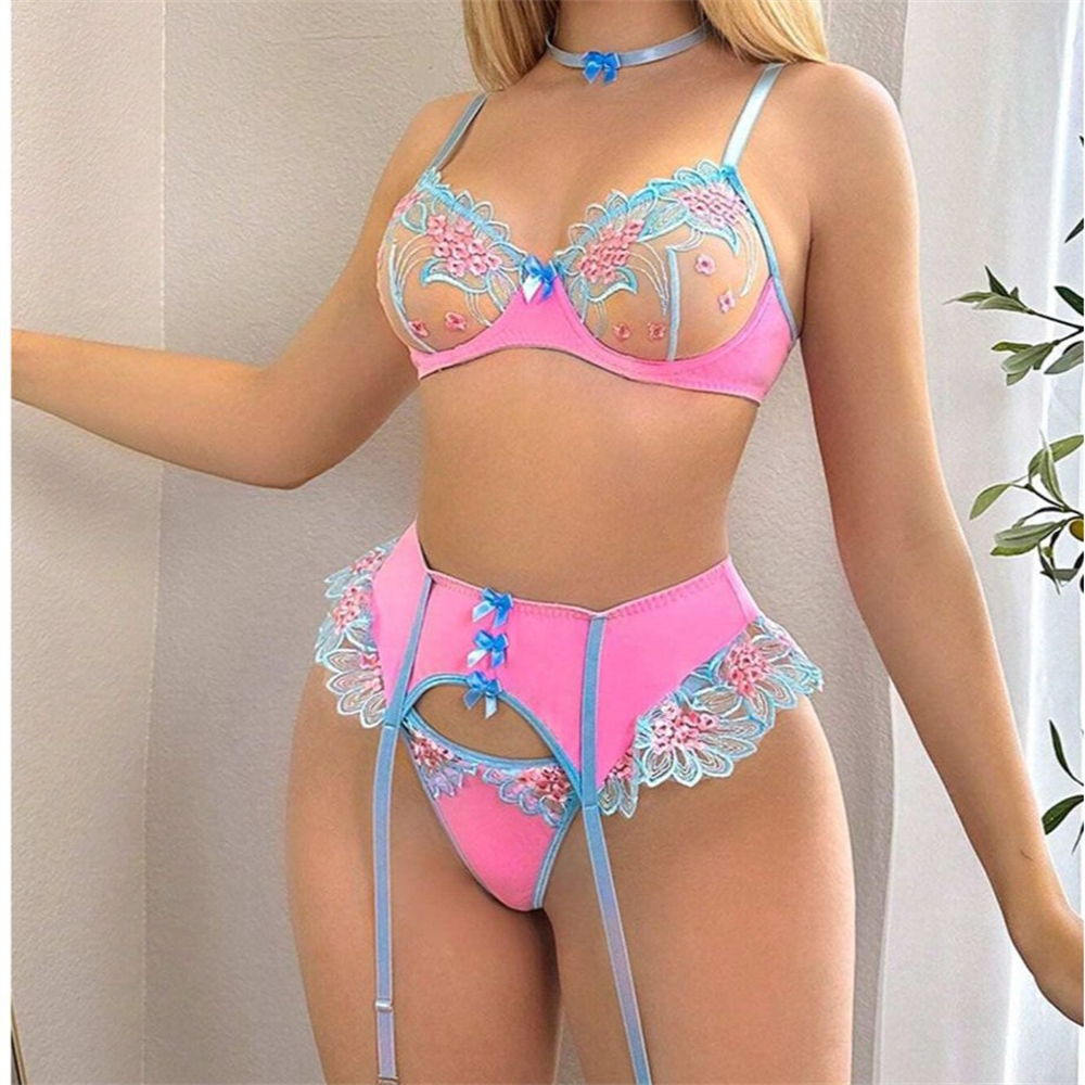 Sexy Fancy Lingerie Transparen – Garter Belt Set recenzja i cena