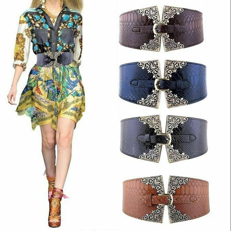 Women Elastic Buckle Wide Belt – Corset Waist Cinch recenzja i cena