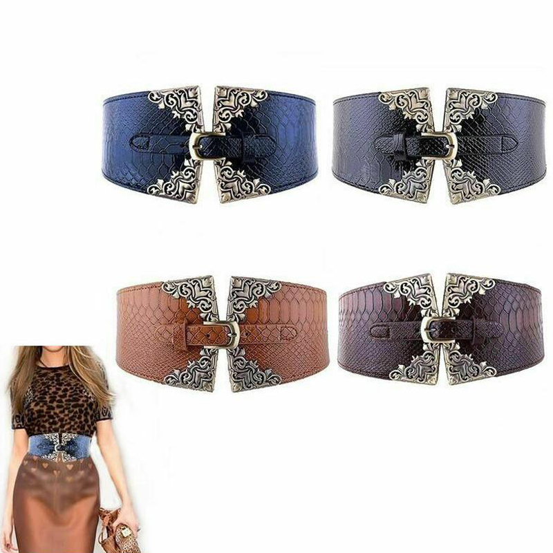 Women Elastic Buckle Wide Belt – Corset Waist Cinch recenzja i cena