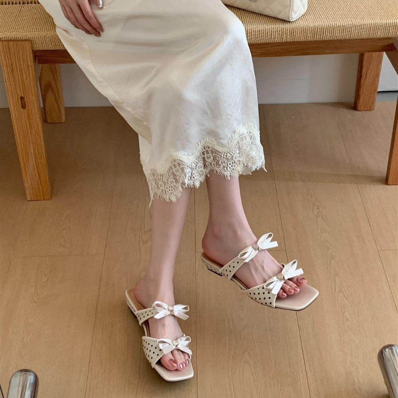 Summer Polka Dot Women Slipper – Slip Dress Satin recenzja i cena