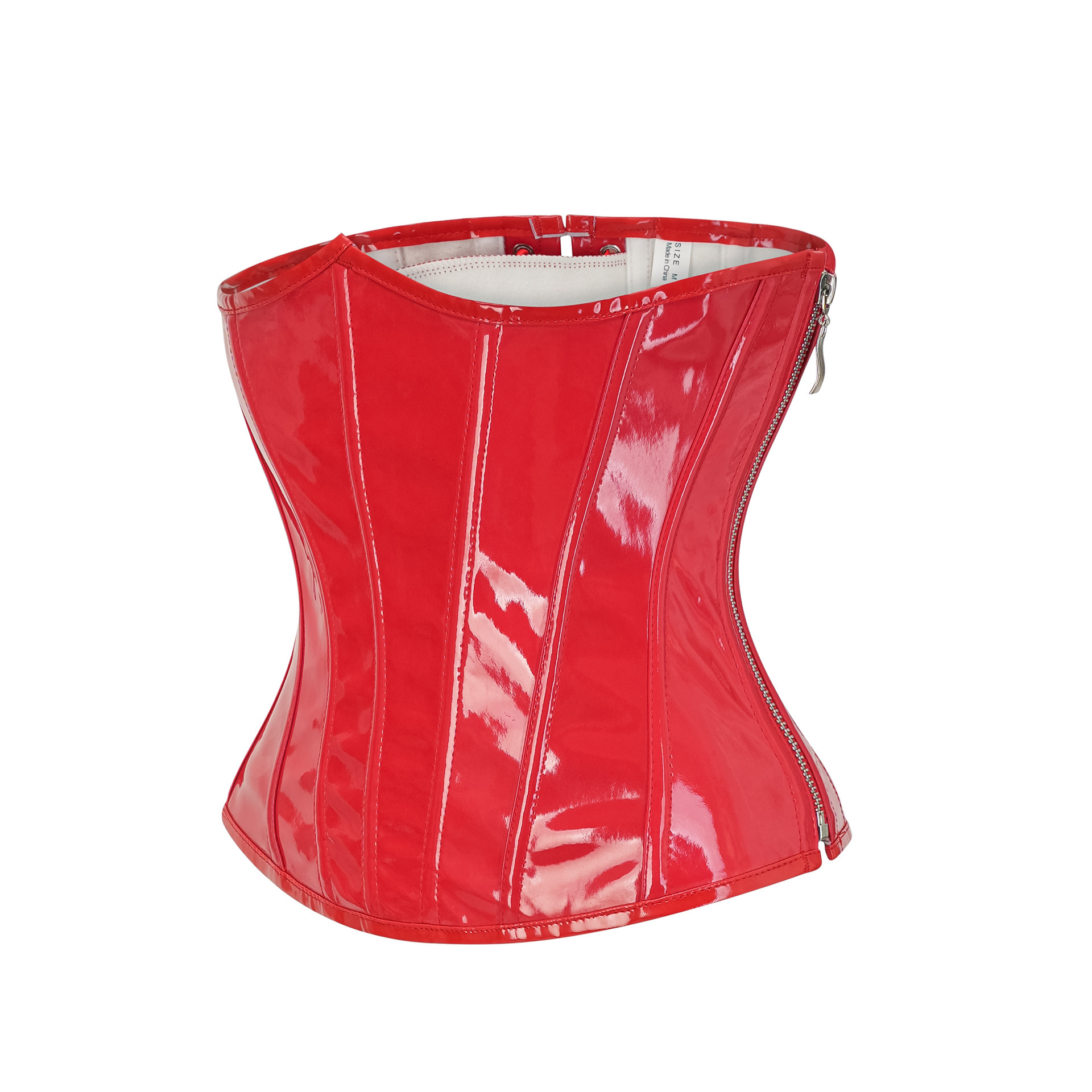 Steampunk Red PU Leather Side  – Corset Waist Cinch recenzja i cena