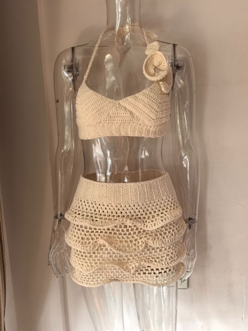 Women Hand Crochet Knitted Ruf – Cami Top Lace recenzja i cena