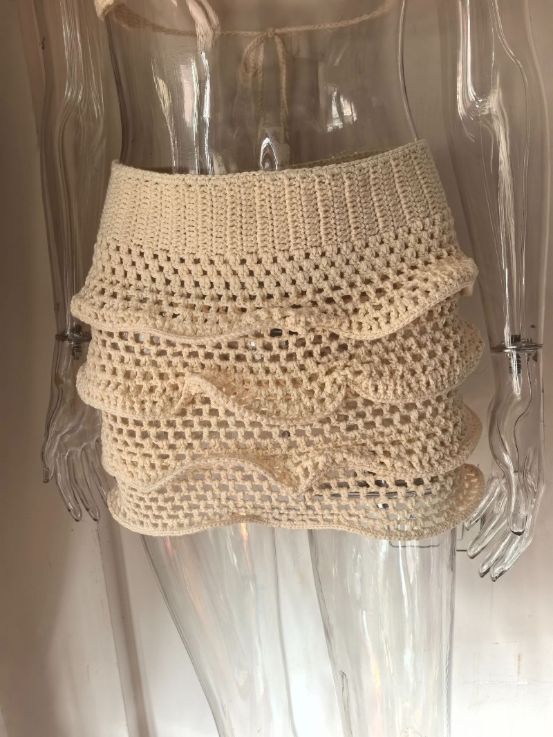 Women Hand Crochet Knitted Ruf – Cami Top Lace recenzja i cena