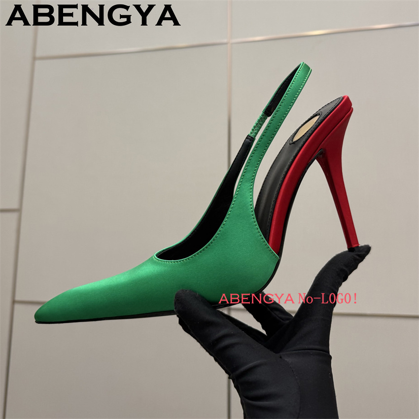 Multi-color Satin Pointy Toe T – Slip Dress Satin recenzja i cena