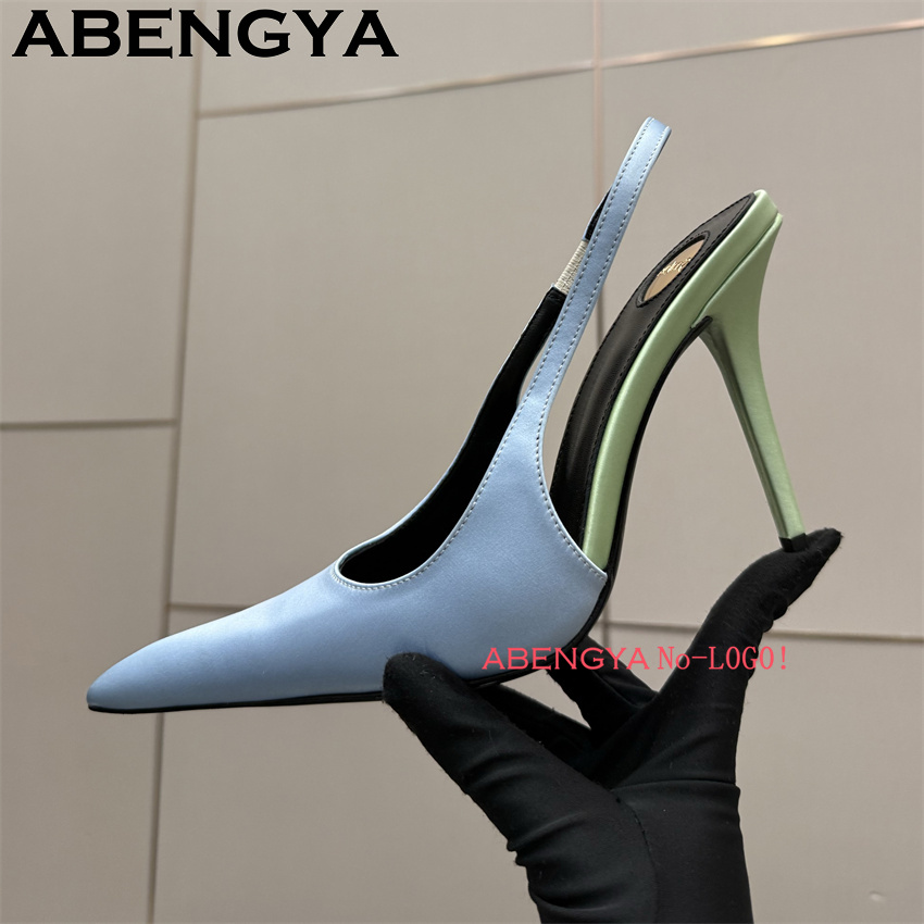 Multi-color Satin Pointy Toe T – Slip Dress Satin recenzja i cena