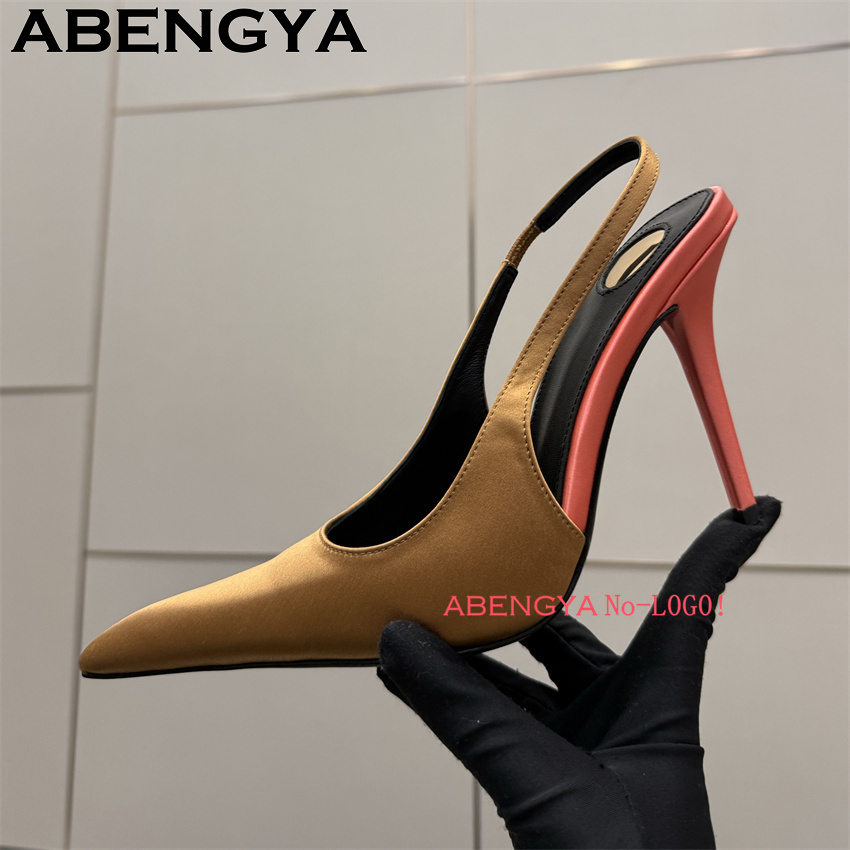 Multi-color Satin Pointy Toe T – Slip Dress Satin recenzja i cena