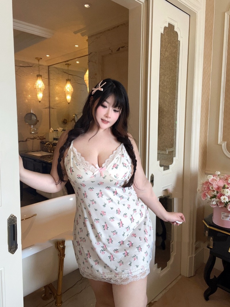 Women's Sexy Plus Size Lingeri – Babydoll Chemise Night recenzja i cena