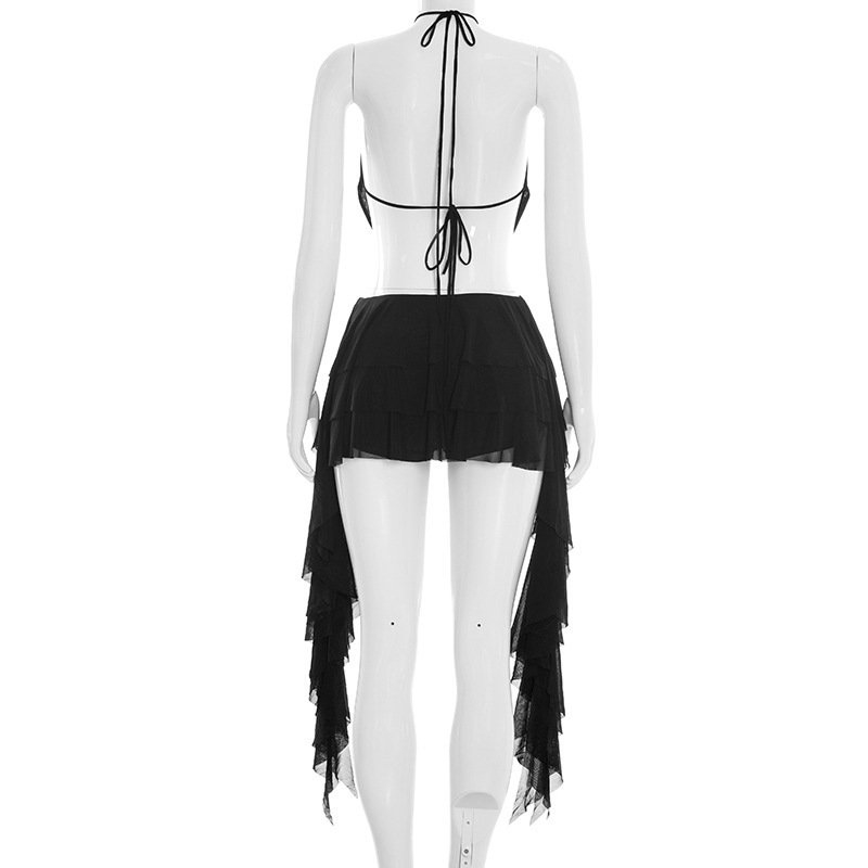 Women Sexy Solid Mesh 2 Piece  – Cami Top Lace recenzja i cena