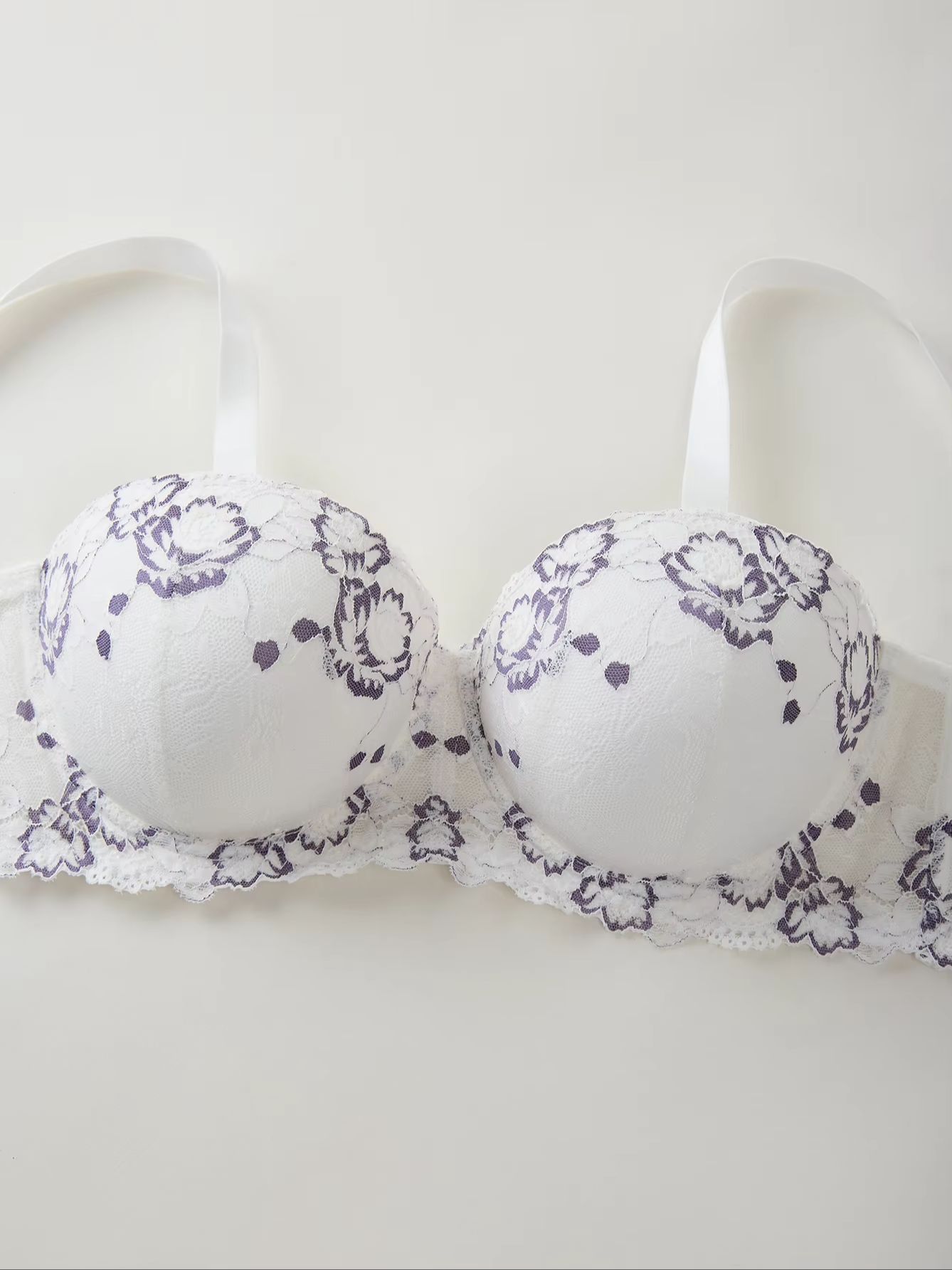 Plus Size Lace & Embroidery Wo – Push Up Bra Padded recenzja i cena