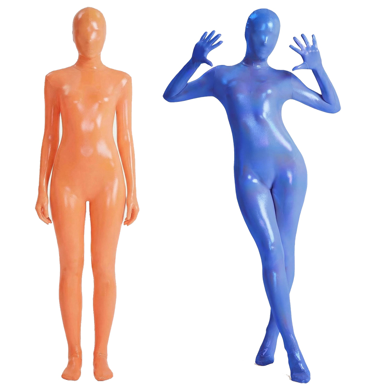 Women Shiny Gradient Zentai Bo – Shapewear Bodysuit Firm recenzja i cena