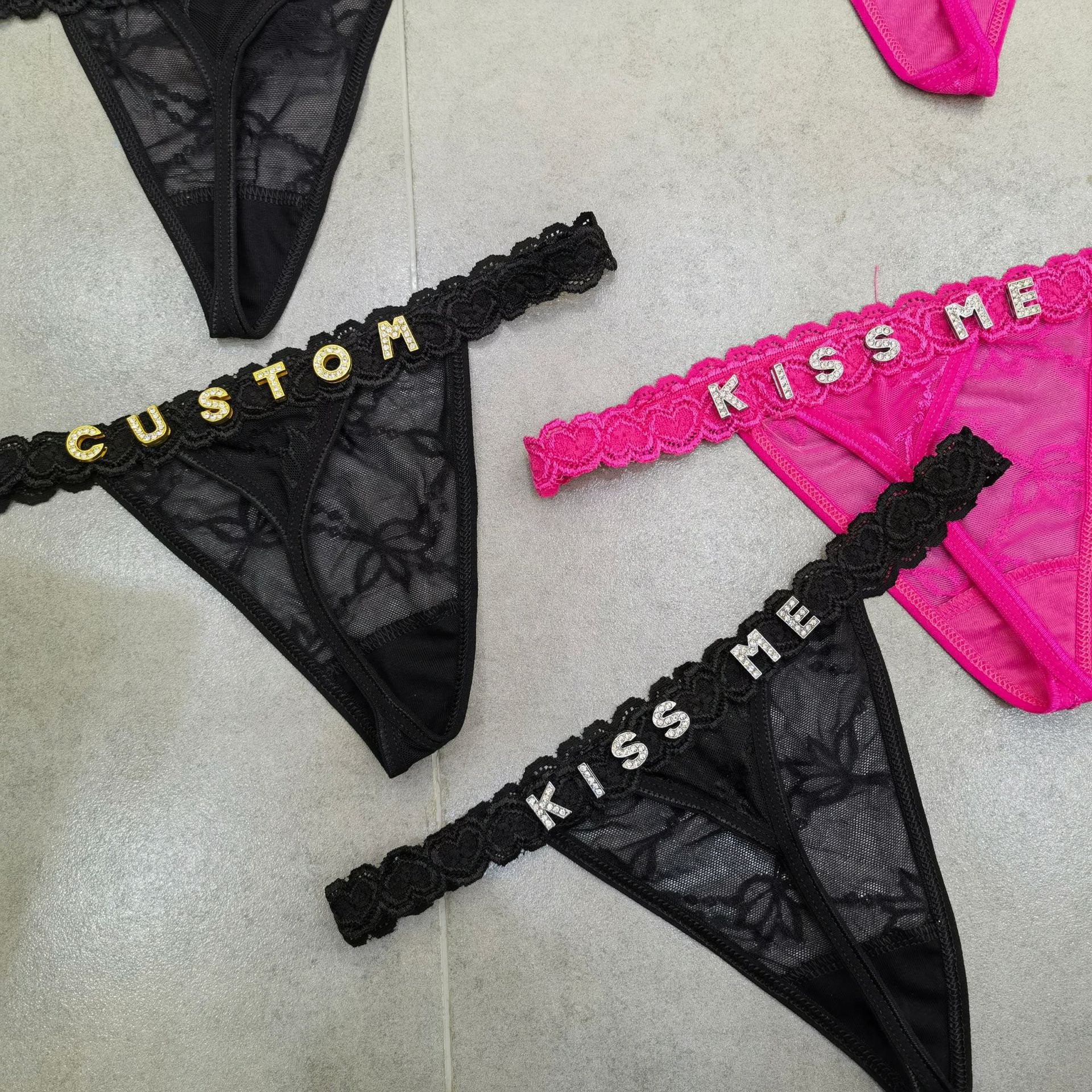 Customize Thongs Crystal Name  – Thong Bikini Women recenzja i cena