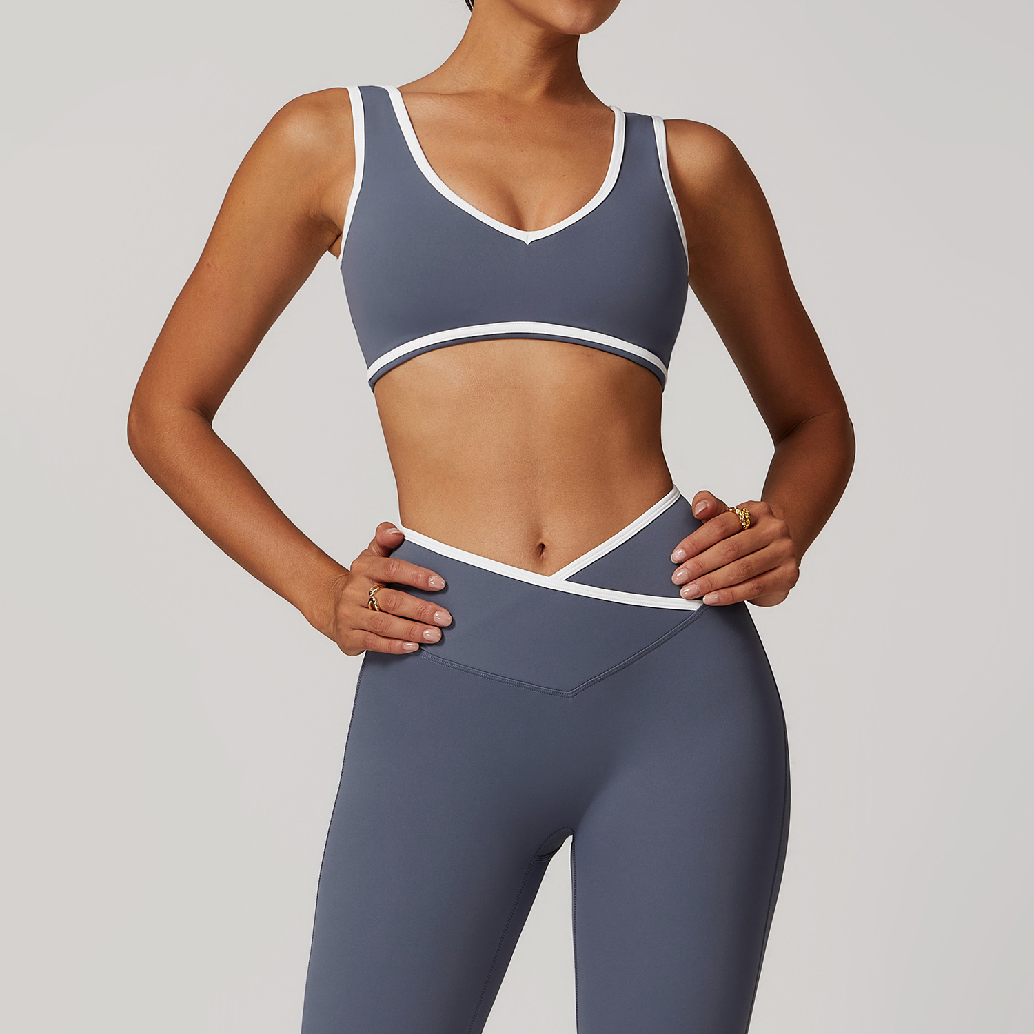 V-Neck Sports Bra Women Top Pu – Push Up Bra Padded recenzja i cena