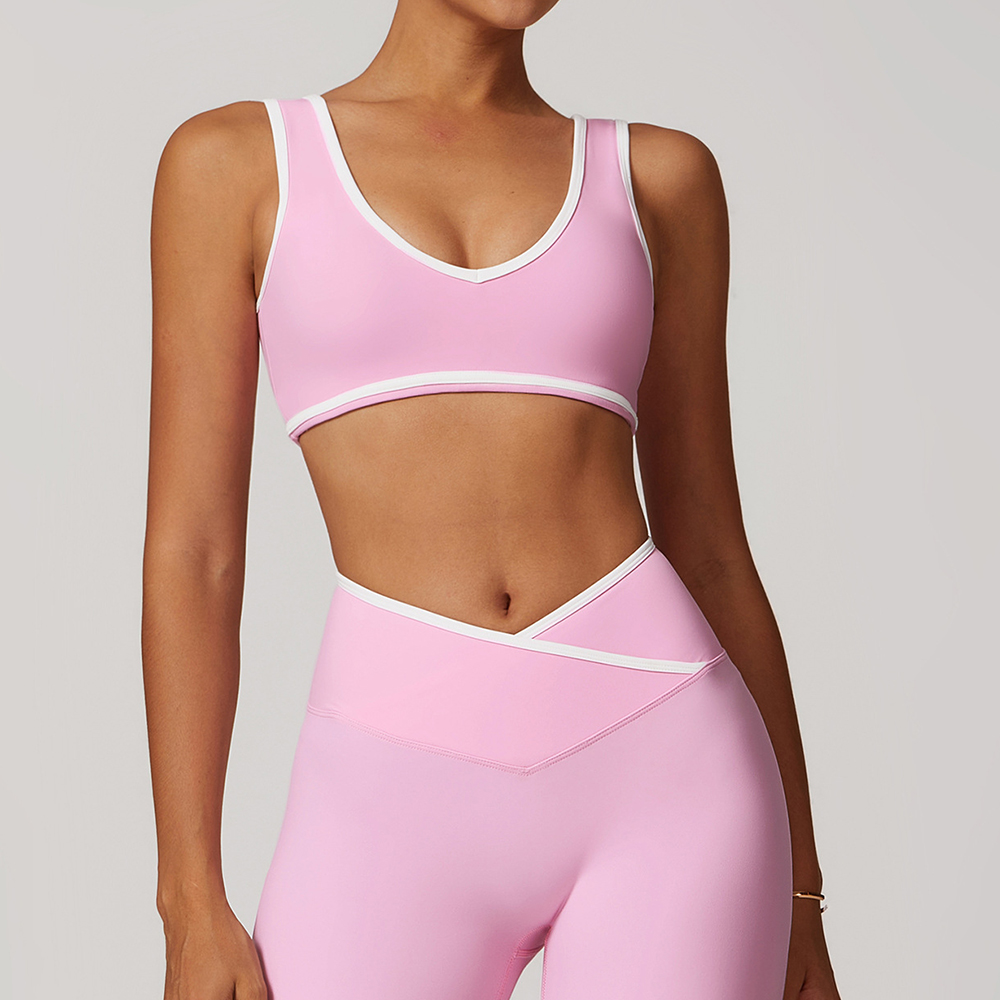 V-Neck Sports Bra Women Top Pu – Push Up Bra Padded recenzja i cena
