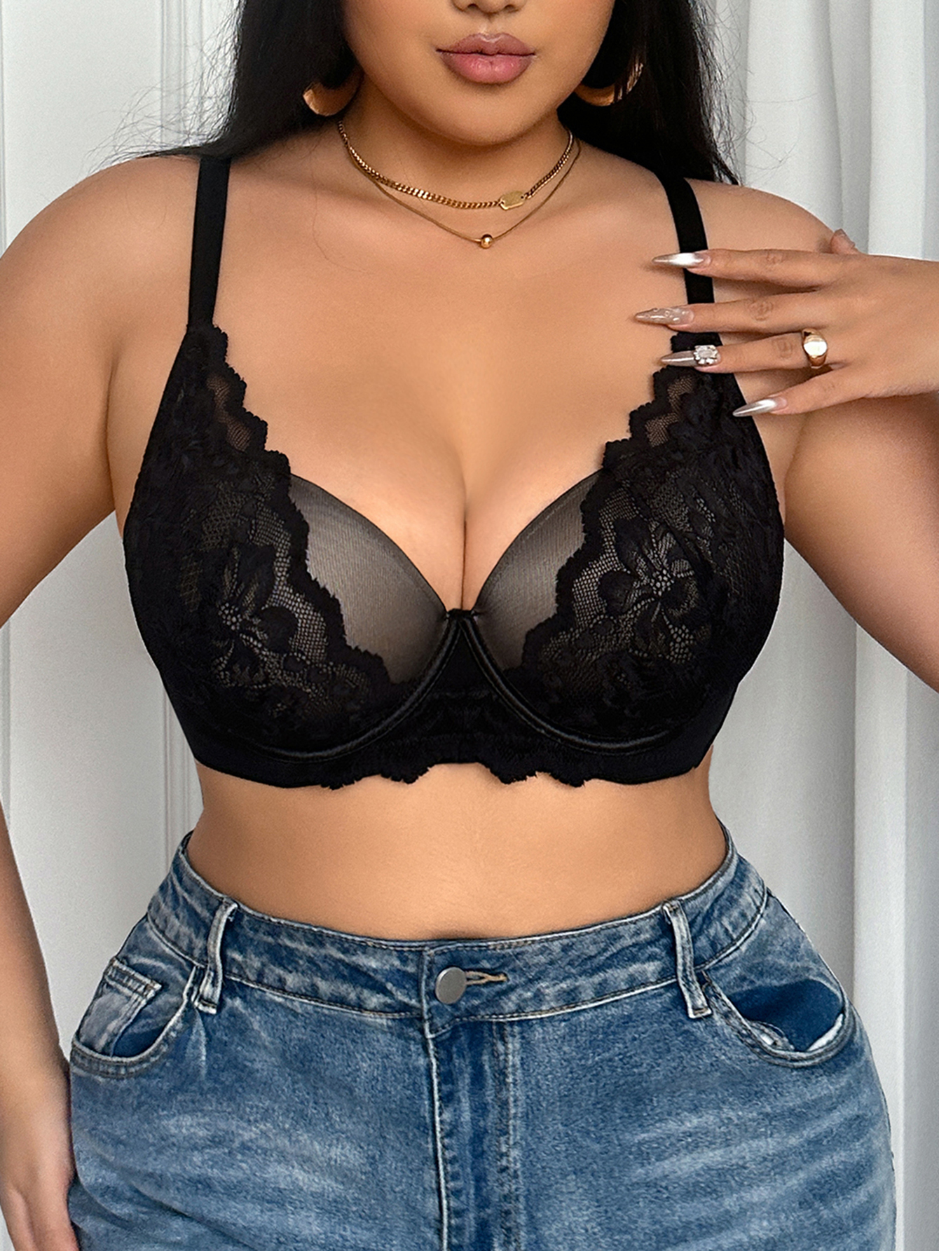 Wide Strap Plus Size Women Bra – Push Up Bra Padded recenzja i cena