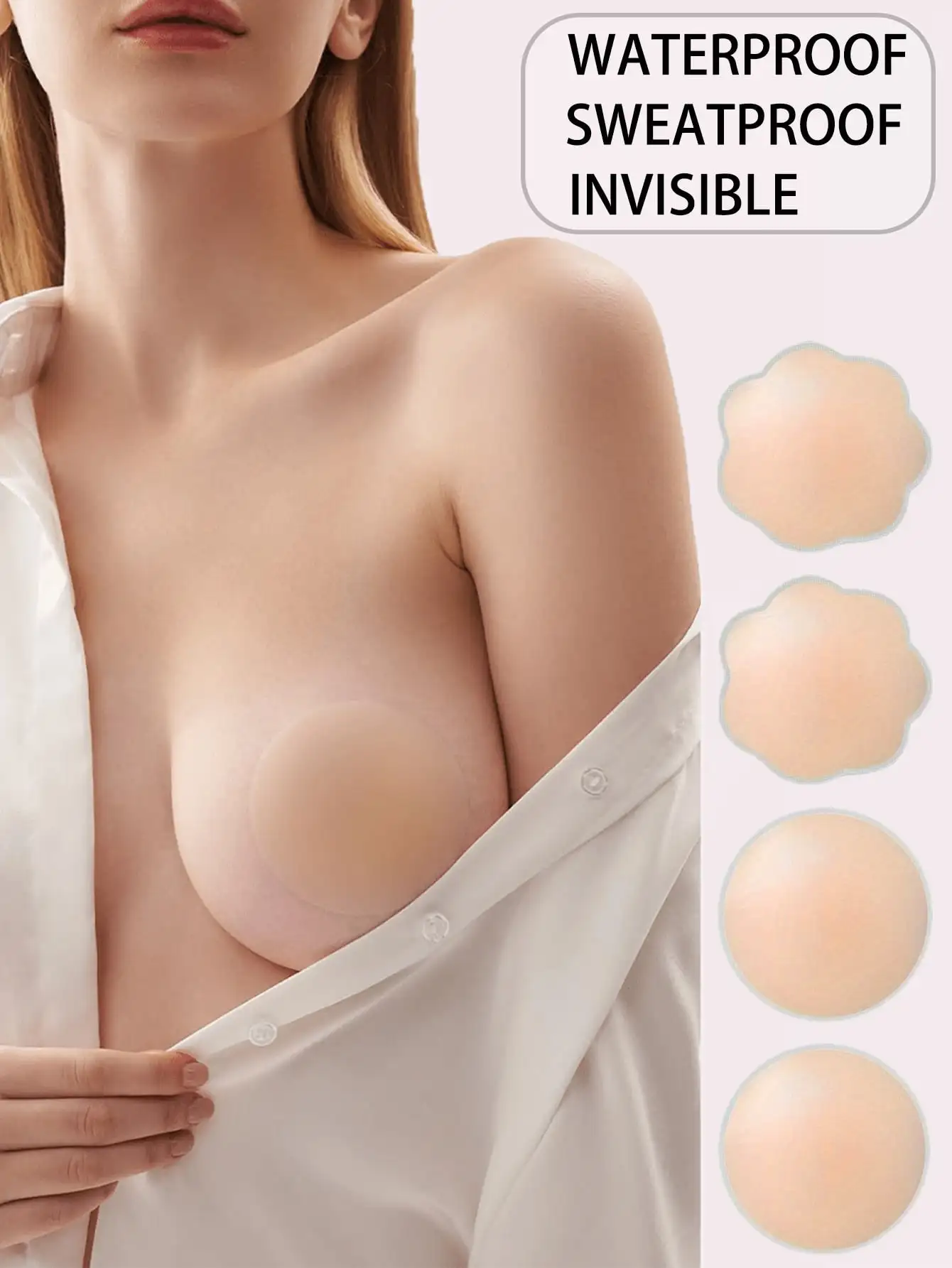 12 Reusable Seamless Silicone  – Silicone Bra Adhesive recenzja i cena