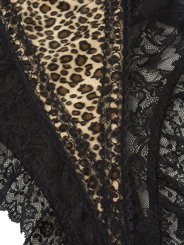 Sexy Lace Leopard Pattern Body – Shapewear Bodysuit Firm recenzja i cena