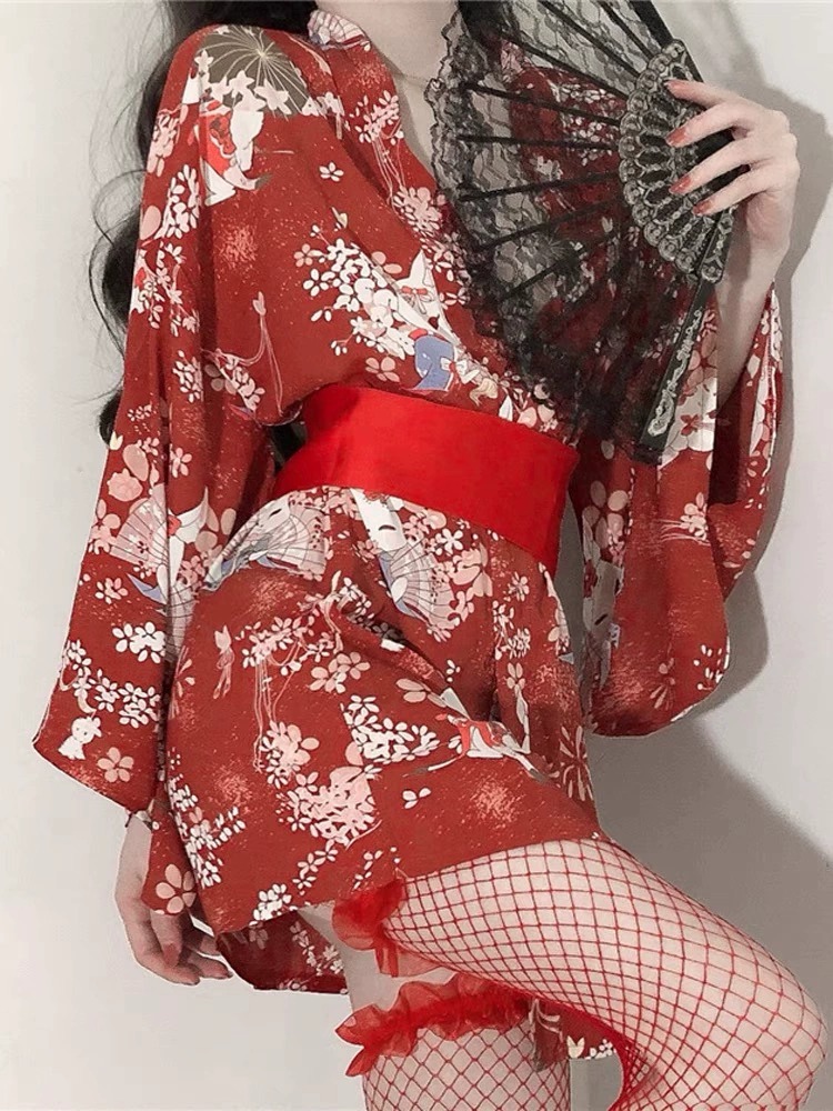 Sex Japanese Kimono Sexy Sleep – Robe Silk Women recenzja i cena
