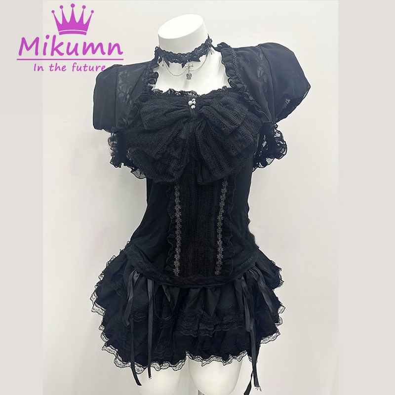 Mikumn Gothic Lolita Black Lac – Cami Top Lace recenzja i cena