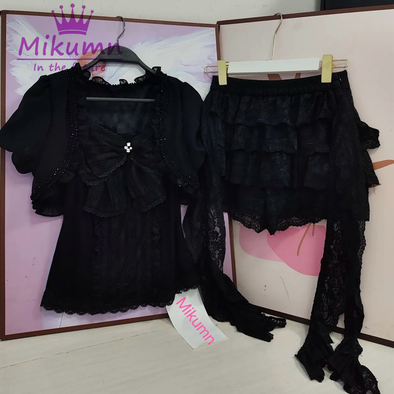 Mikumn Gothic Lolita Black Lac – Cami Top Lace recenzja i cena