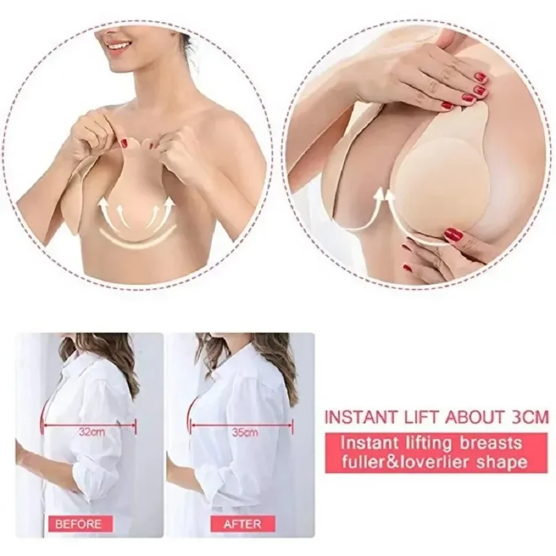 1Pair Self Adhesive Silicone S – Silicone Bra Adhesive recenzja i cena