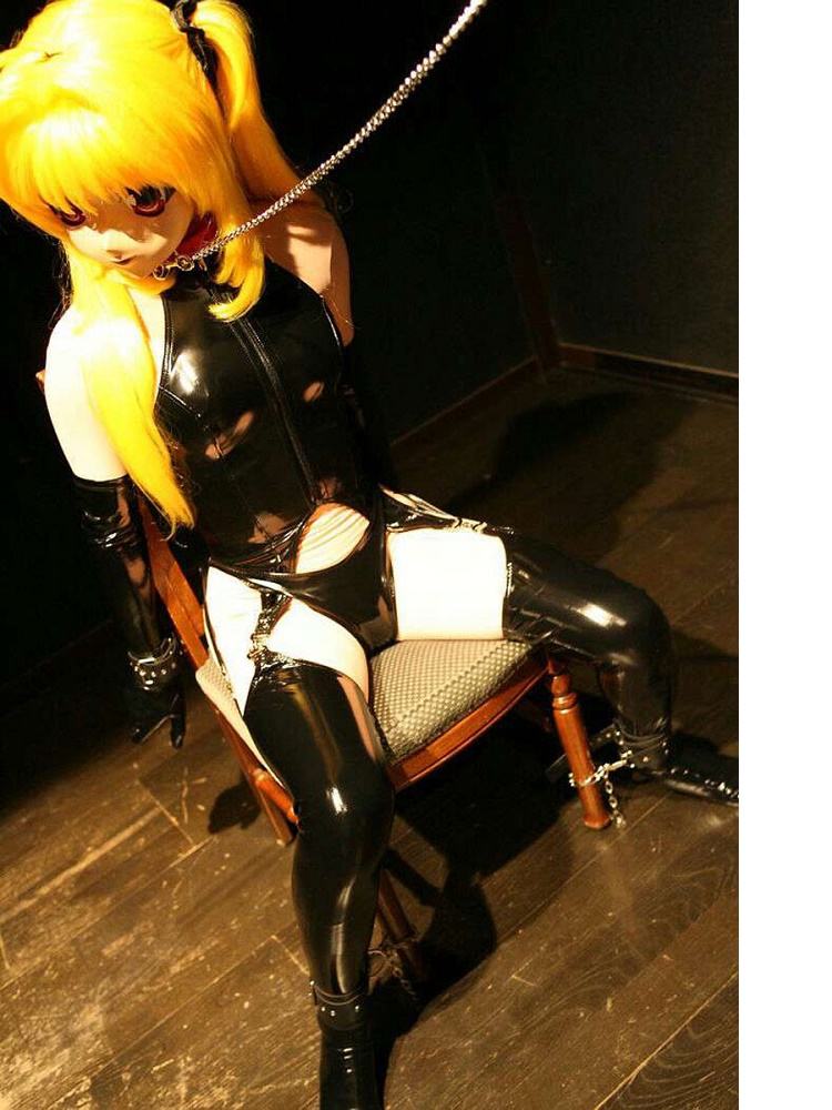 4PCS/SET Wet Look PVC Catsuit  – Garter Belt Set recenzja i cena