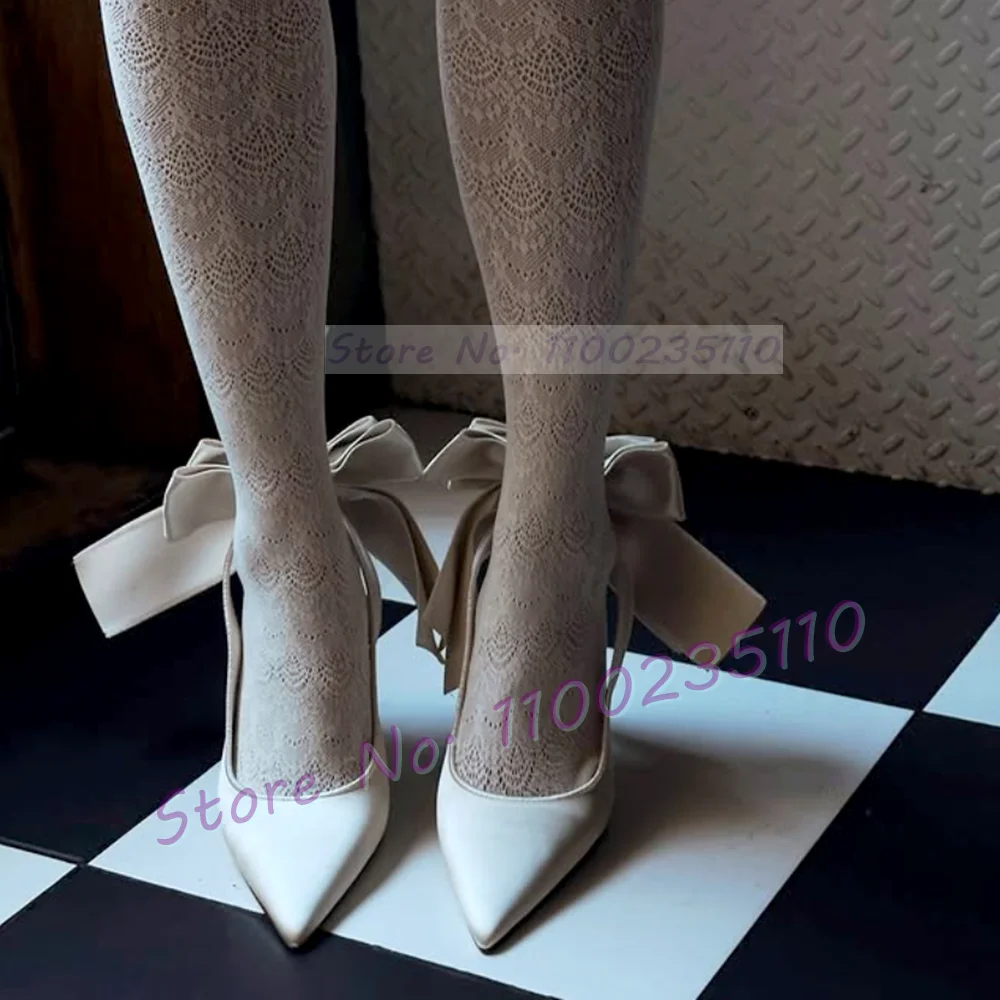 White Sleek Satin Pointed Toe  – Slip Dress Satin recenzja i cena
