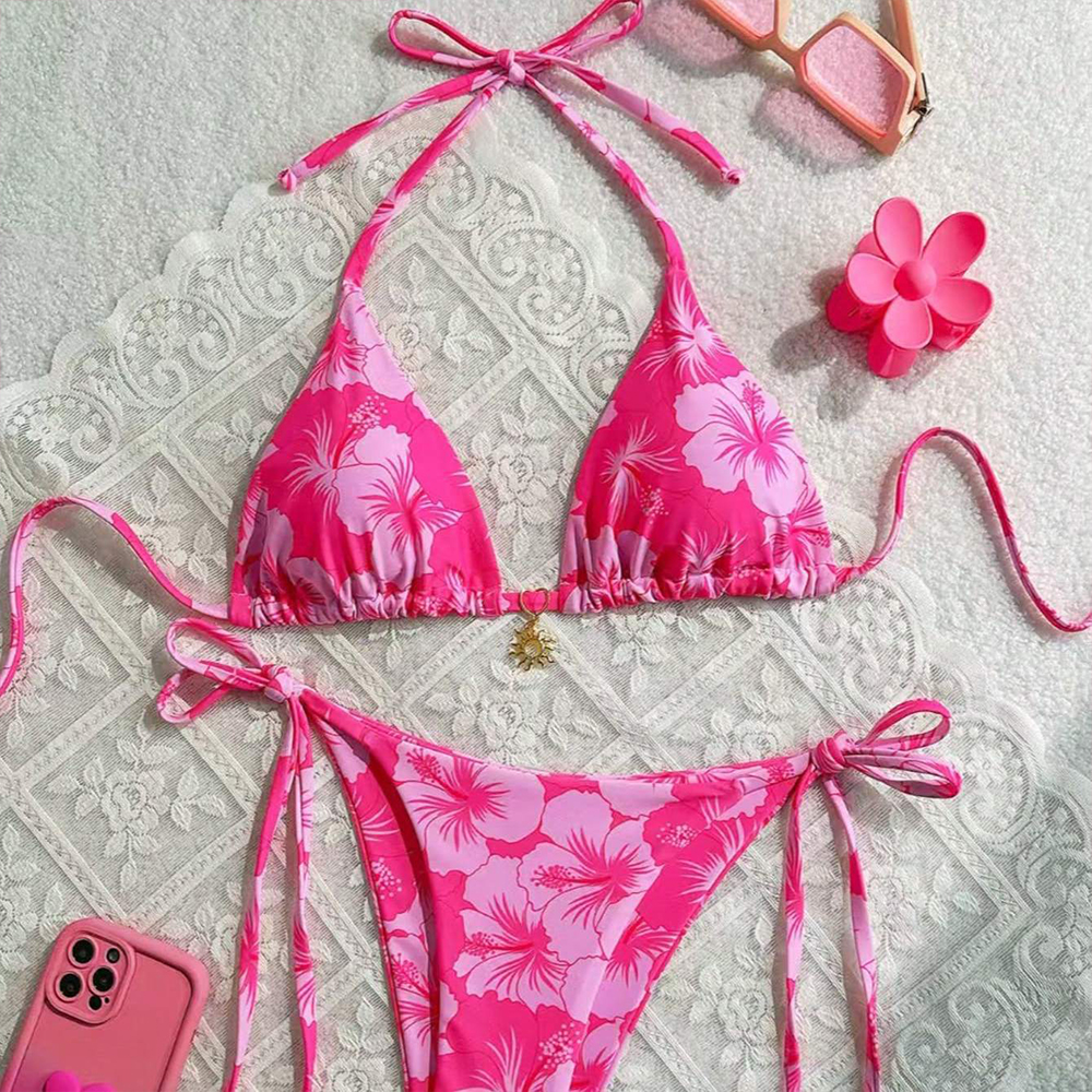 Women's Printed Vest Bikini+Th – Thong Bikini Women recenzja i cena