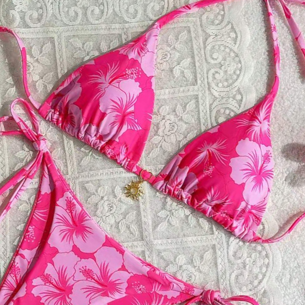 Women's Printed Vest Bikini+Th – Thong Bikini Women recenzja i cena