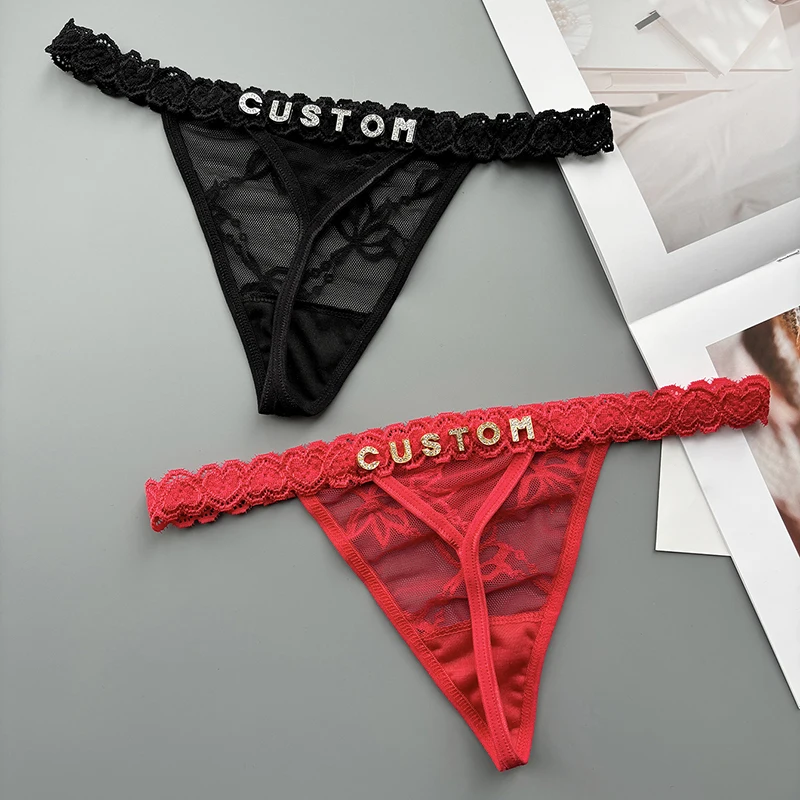 Personality Custom Thong Name  – Thong Bikini Women recenzja i cena