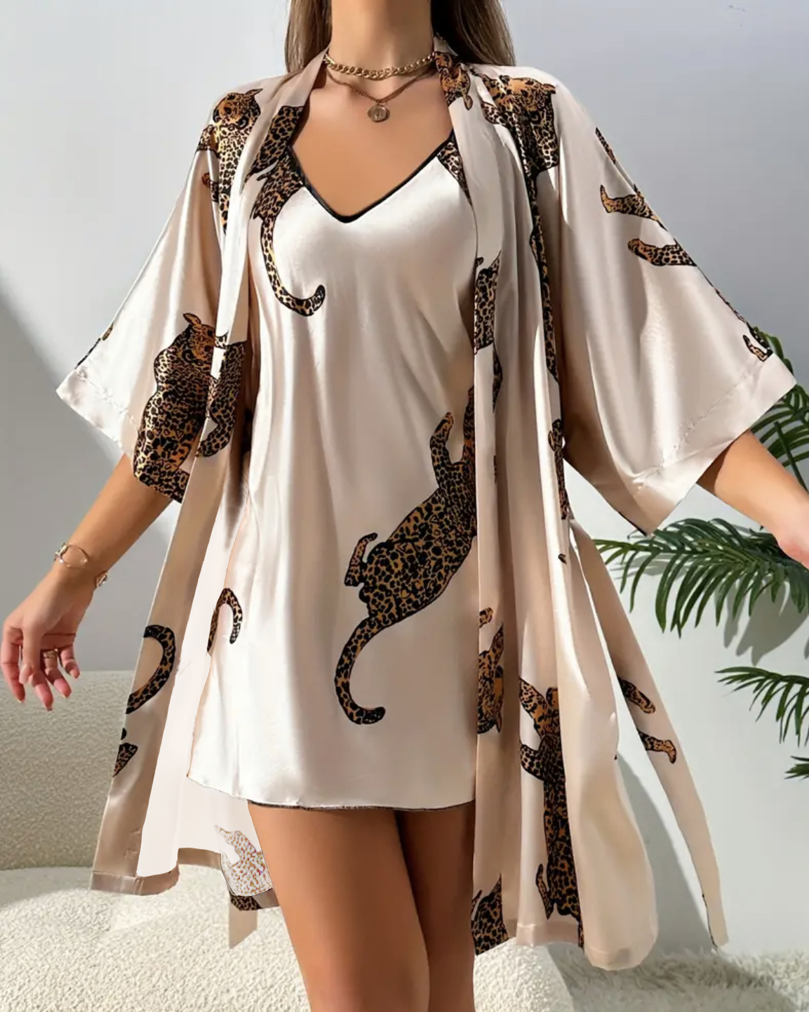 Imitation silk sleepwear sexy  – Robe Silk Women recenzja i cena