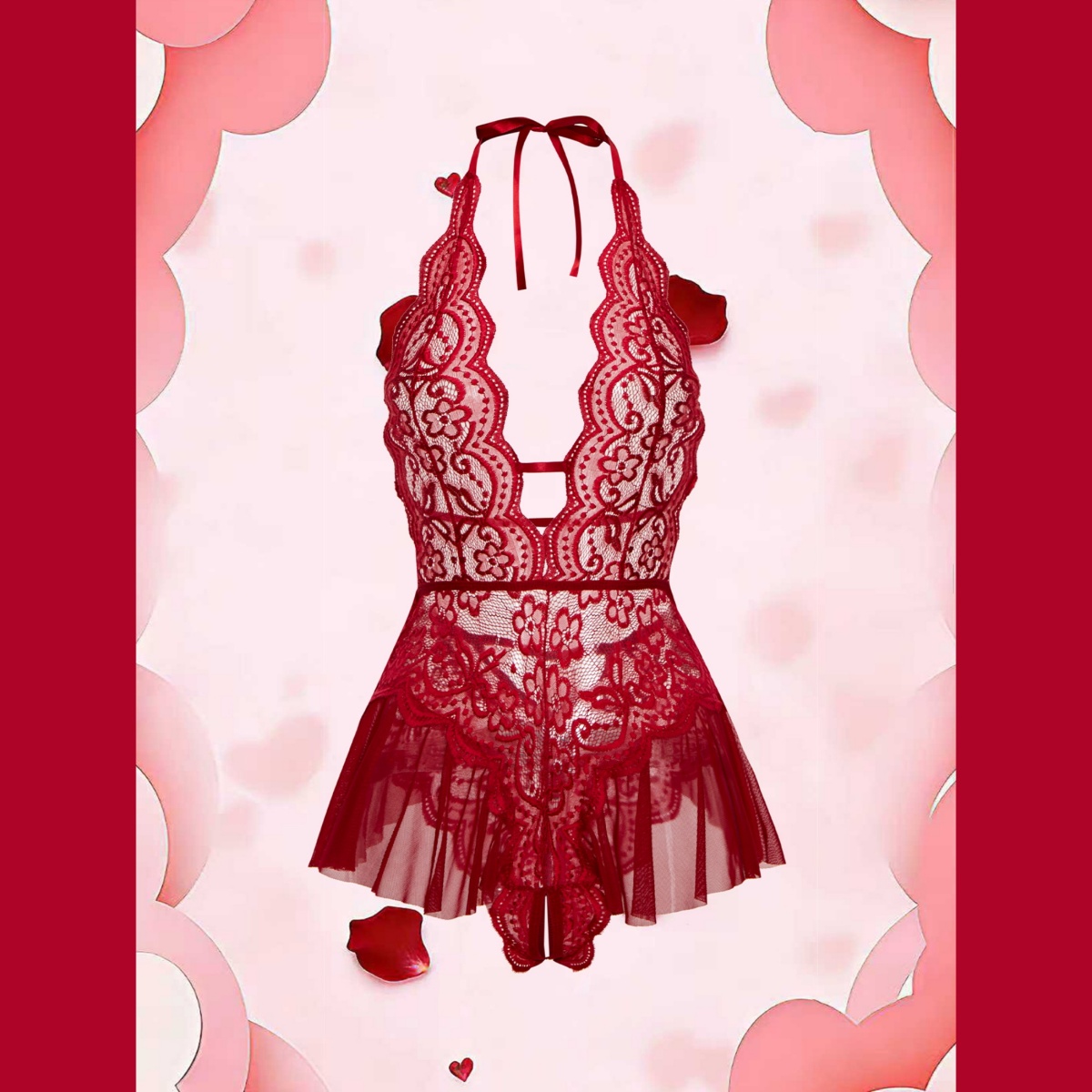 Erotic Crotchless Hot Lingerie – Lace Teddy Lingerie recenzja i cena