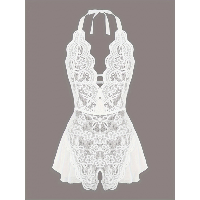 Charming Lace Mesh Teddy, Scal – Lace Teddy Lingerie recenzja i cena