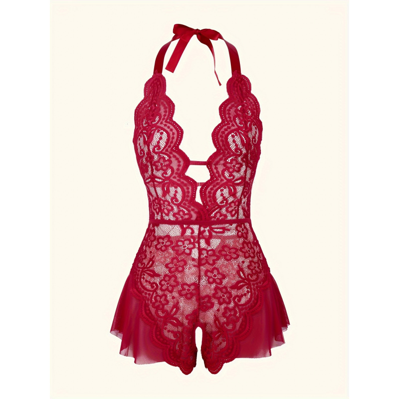 Charming Lace Mesh Teddy, Scal – Lace Teddy Lingerie recenzja i cena