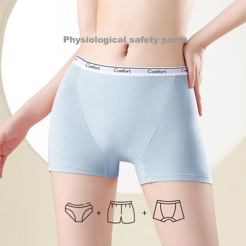 1pcs Cotton Women's Menstrual  – Boyshort Underwear recenzja i cena
