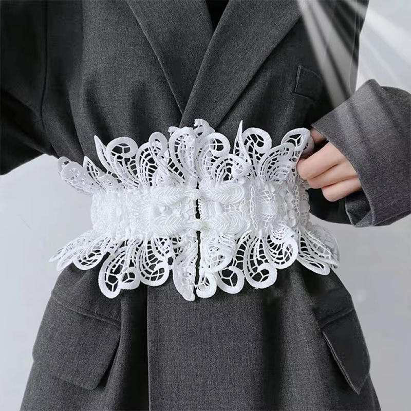 Elegant Lace Wide Waist Belt f – Corset Waist Cinch recenzja i cena