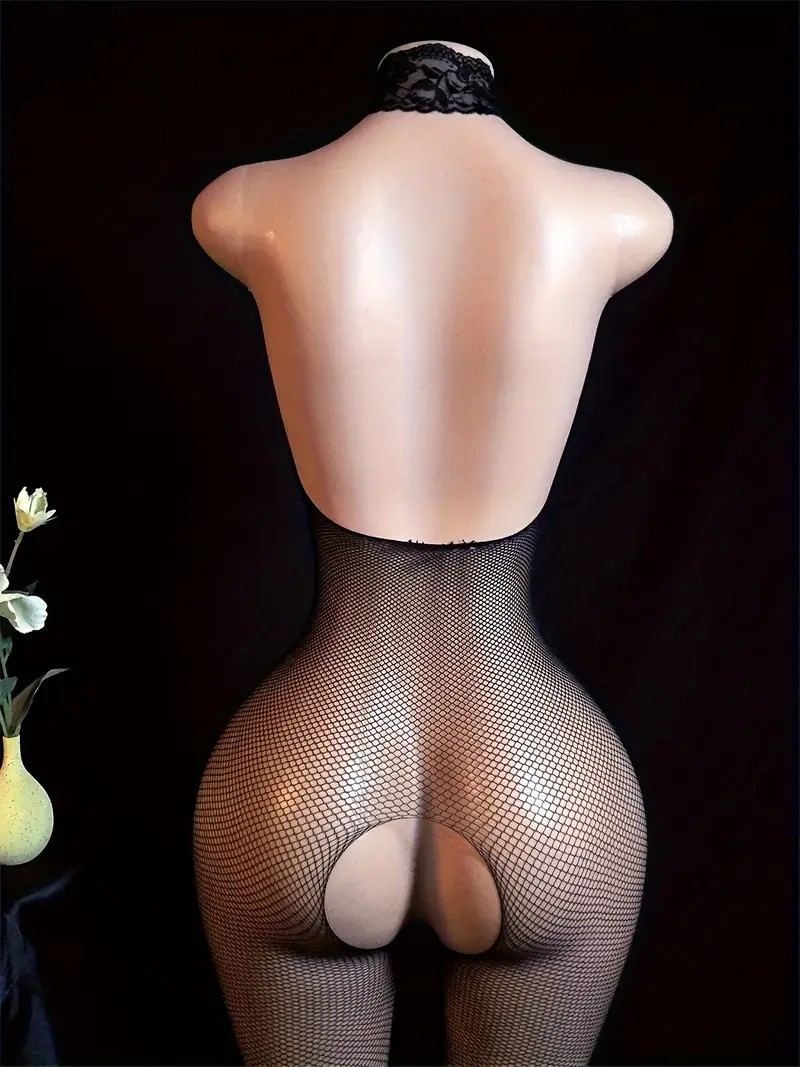 Sexy Crotchless Full Bodystock – Lace Teddy Lingerie recenzja i cena
