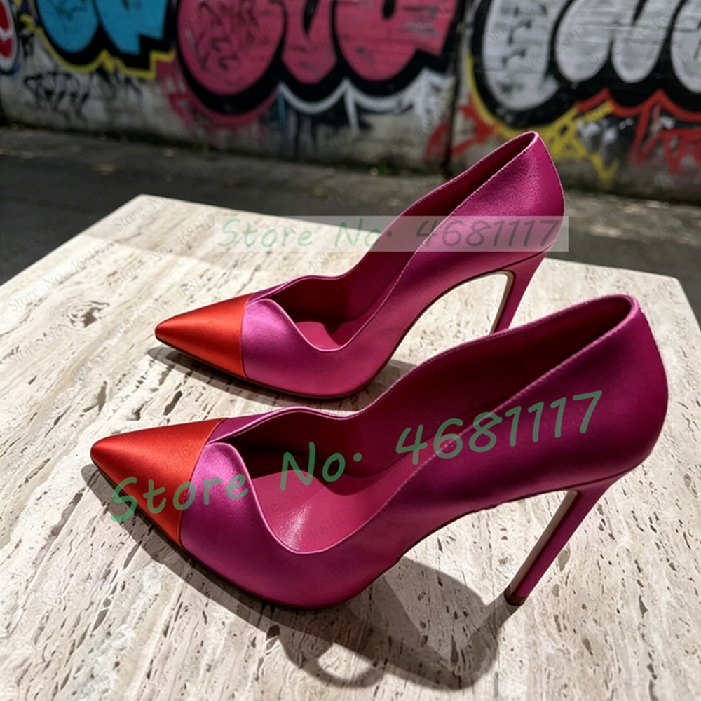 Rose Red Satin Pumps With Red  – Slip Dress Satin recenzja i cena
