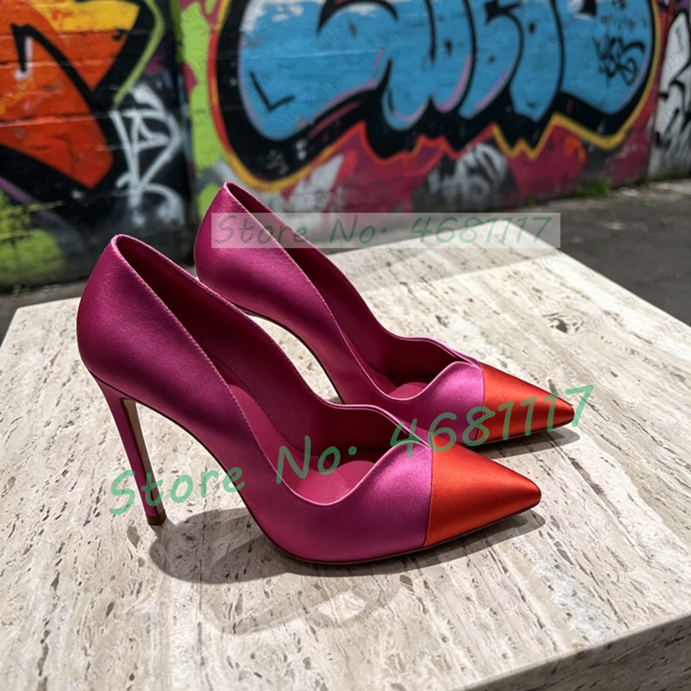 Rose Red Satin Pumps With Red  – Slip Dress Satin recenzja i cena