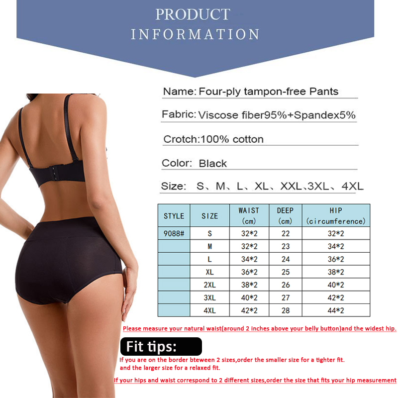 Heavy Flow Menstrual Panties 4 – Period Panty Absorbent recenzja i cena
