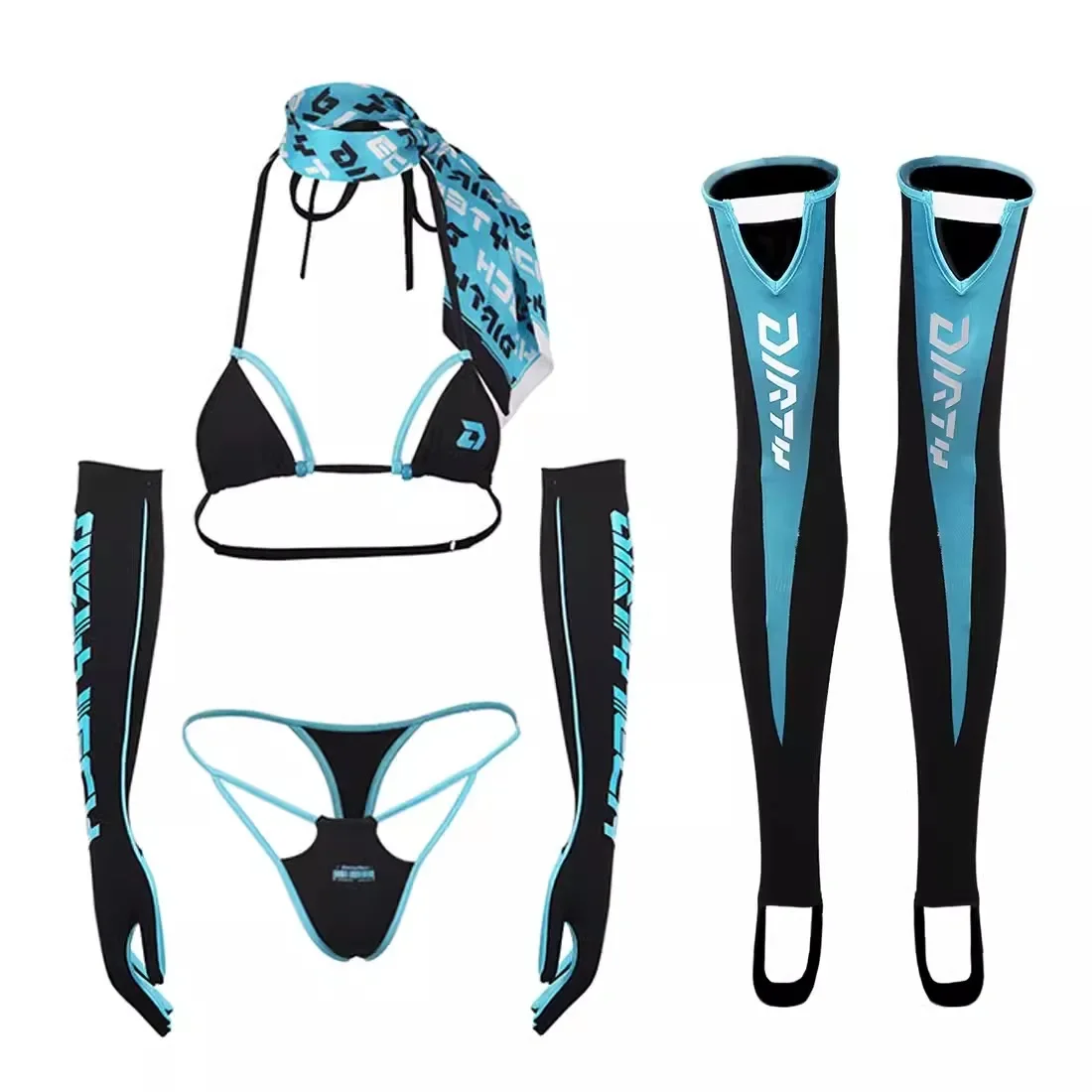 Women Sexy 5 Pieces Bikini Set – Thong Bikini Women recenzja i cena