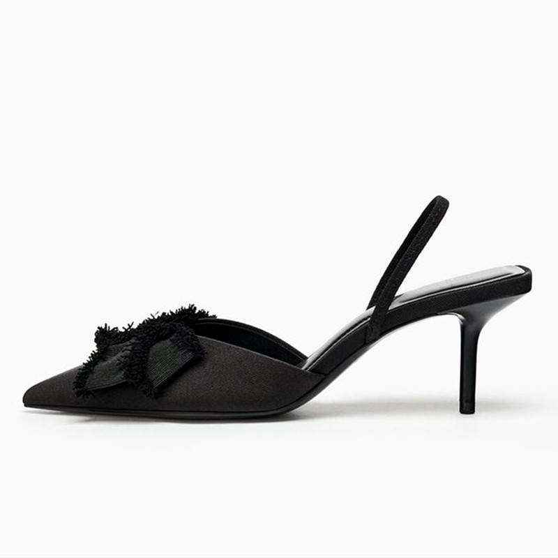 Fashion Black Satin Butterfly  – Slip Dress Satin recenzja i cena