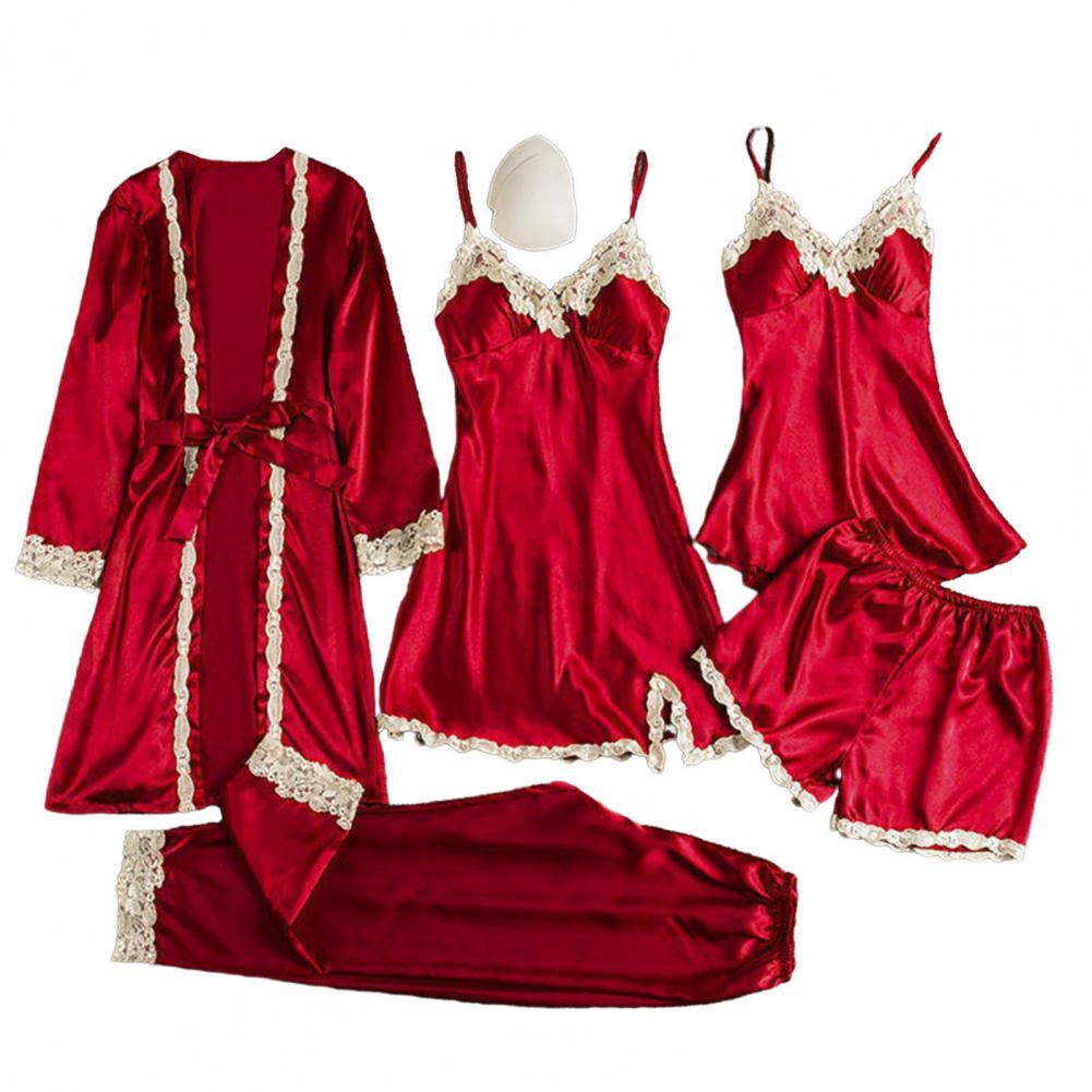 Silk-like Pajama Set Elegant S – Robe Silk Women recenzja i cena