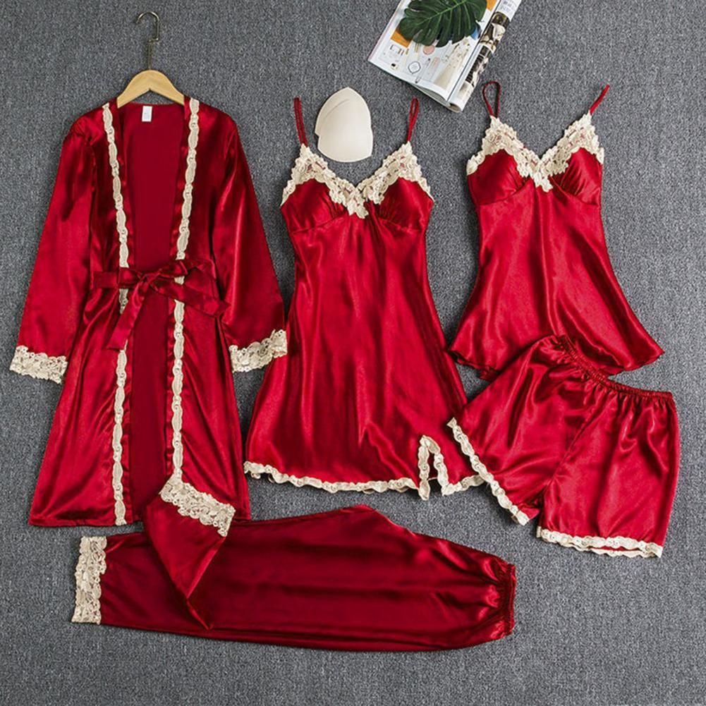 Silk-like Pajama Set Elegant S – Robe Silk Women recenzja i cena