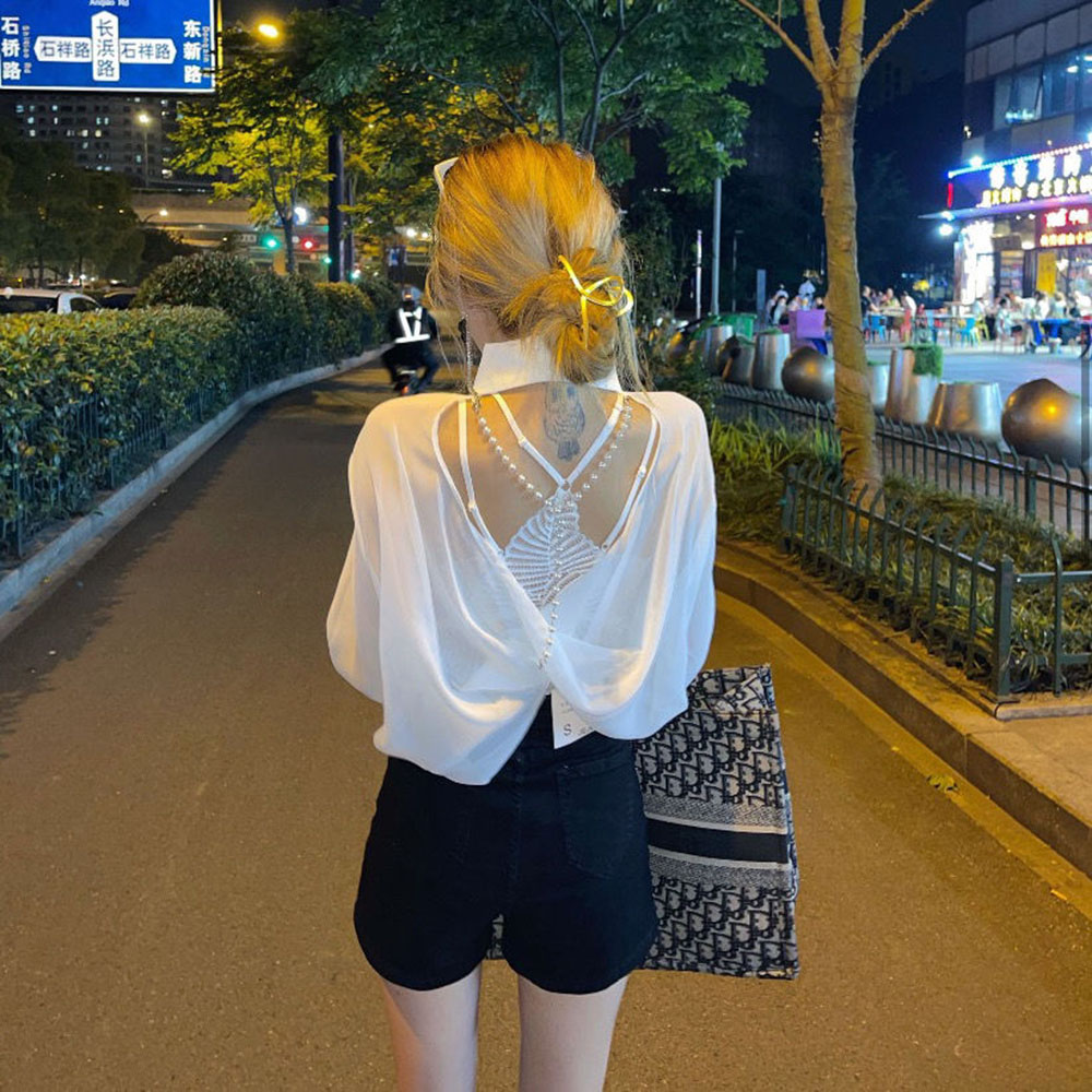 Fashion Chiffon Backless Sunsc – Cami Top Lace recenzja i cena