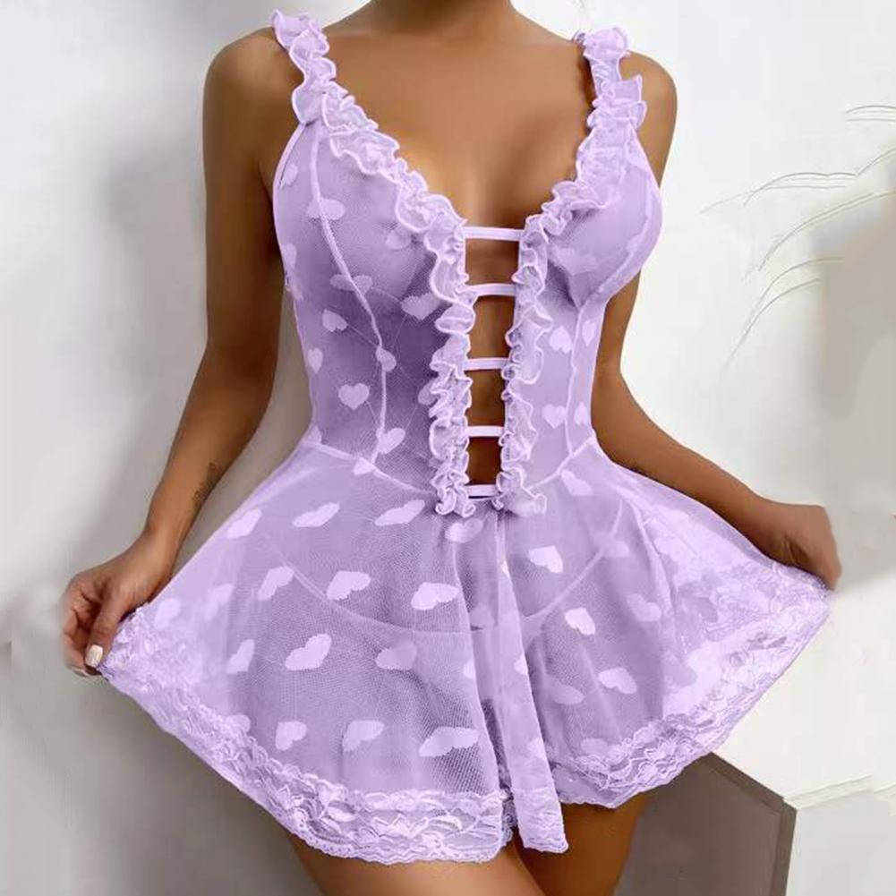 2026 Sexy Night Dress Sleevele – Babydoll Chemise Night recenzja i cena