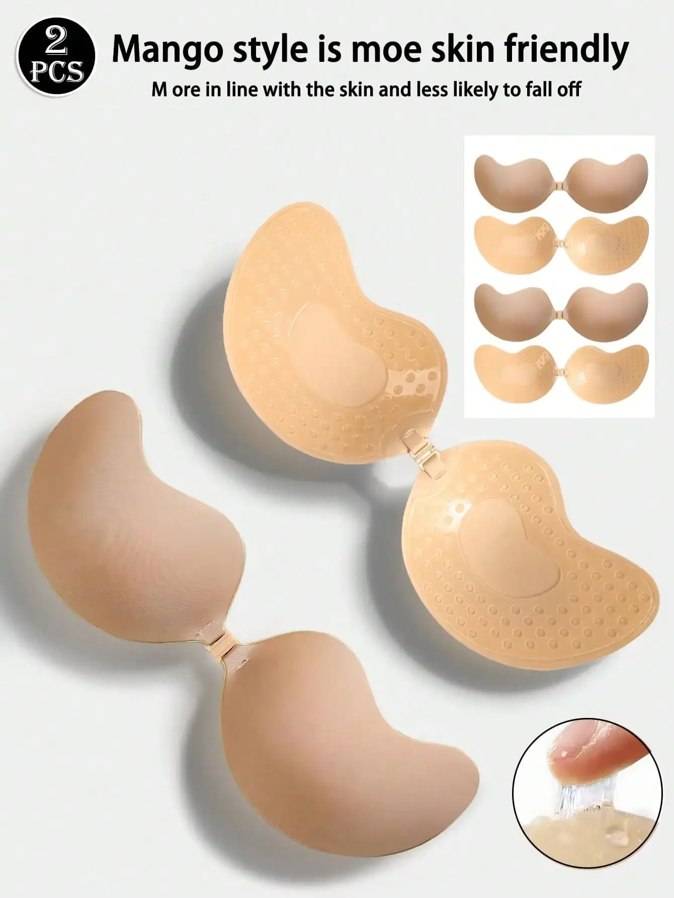 4pcs/Set (2 Black + 2 Nude) St – Silicone Bra Adhesive recenzja i cena