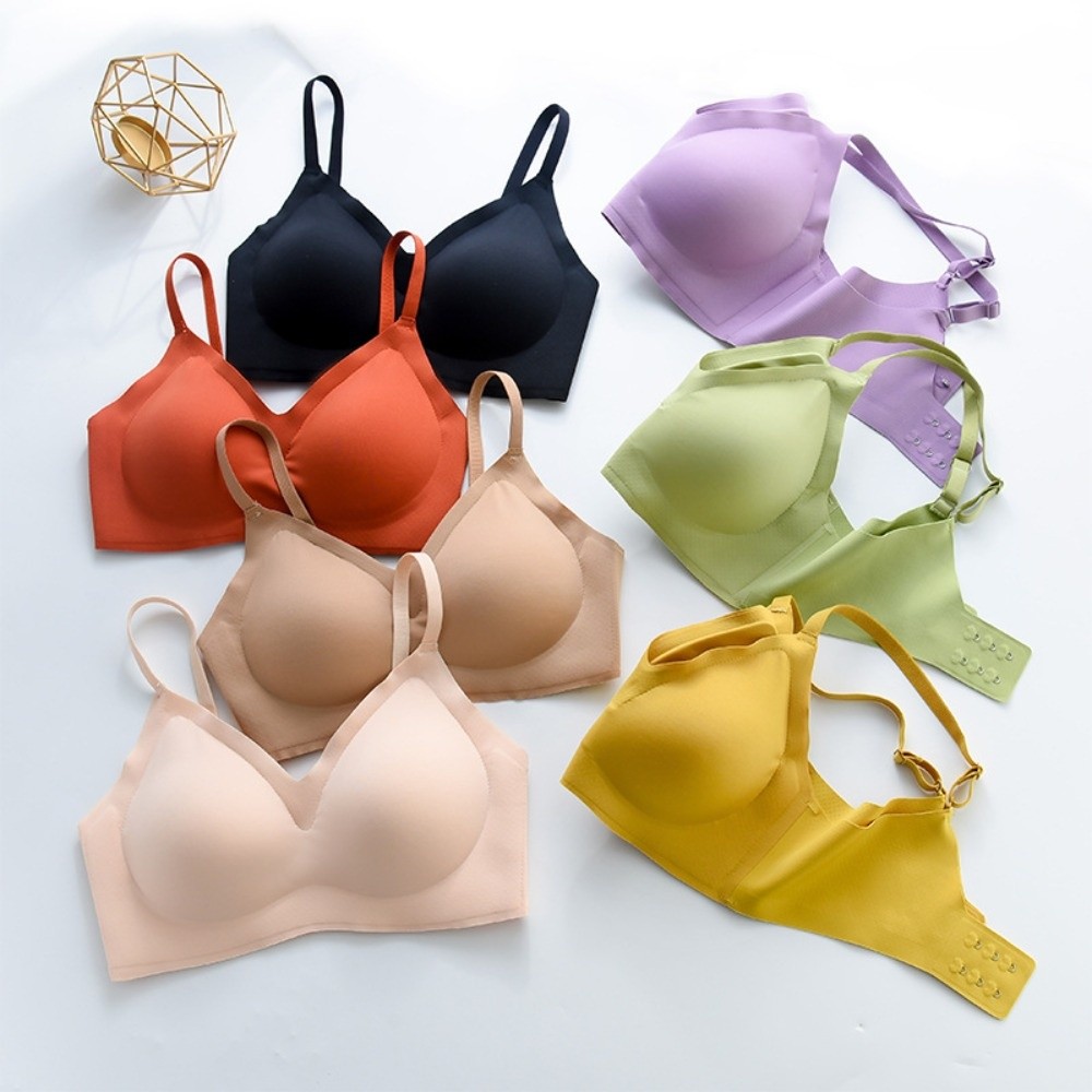 Push Up Wireless Bra Gathered  – Bralette Wireless Soft recenzja i cena